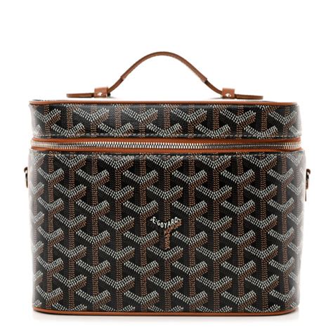 GOYARD Goyardine Muse Vanity Case Black Gold